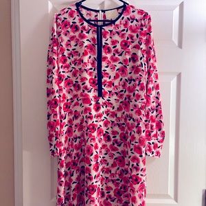 Kate Spade Rose Silk Dress Sz 10